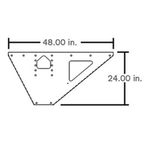 Support de montage HY galvanisé, gauche