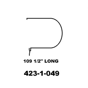 Garniture, entretoise centre de la porte gauche