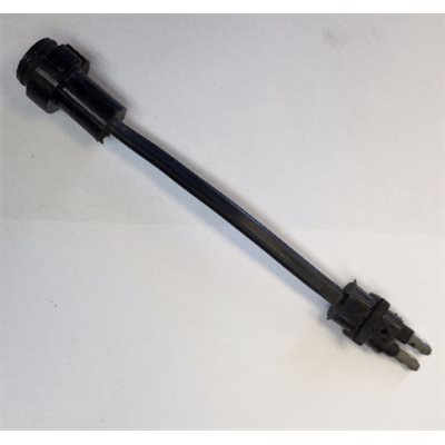 Fiche 2 bornes pour feu à diodes