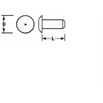 Brazier head 1 / 4 x 1 / 2
